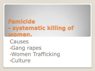Gendercide | PPTX