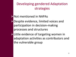Climate change: Are women important in addressing this challenge?