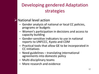 Climate change: Are women important in addressing this challenge?