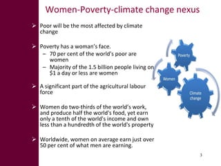 Climate change: Are women important in addressing this challenge?