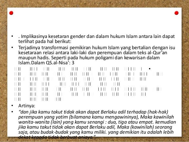 hidup sukses dalam pandangan alquran Gender dalam perspektif islam