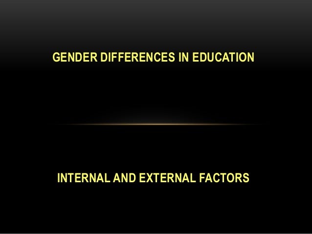 Gender Differences In Education
