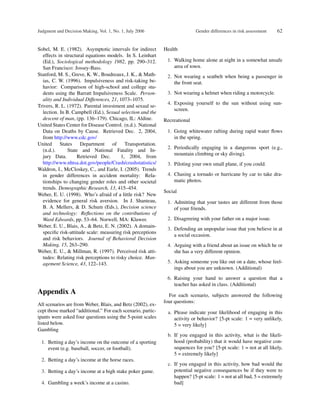 Gender differences in risk assessmen | PDF