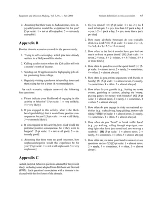 Gender differences in risk assessmen | PDF