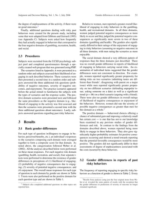 Gender differences in risk assessmen | PDF
