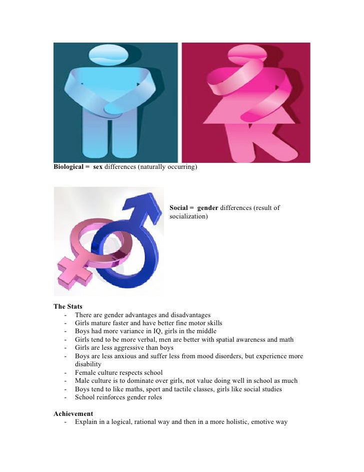 Gender differences in the classroom