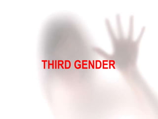 THIRD GENDER
 