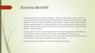 Gender diversity in organizations