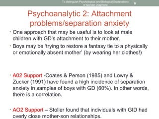 Attachment Problems A2 Psych Gender dysphoria | PPT