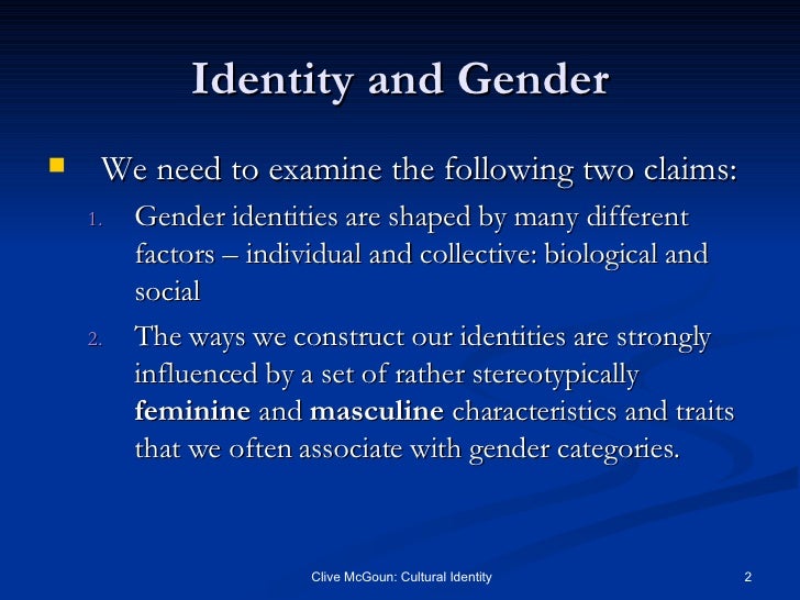 Gendered Identities