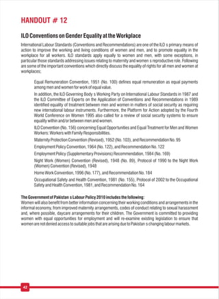 Gender equality & mainstreaming toolkit for Pakistan ILO & HRDN | PDF