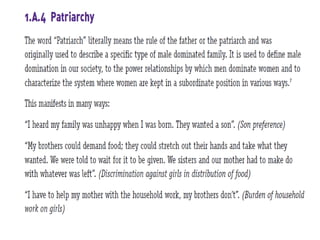 Gender equity movement in schools