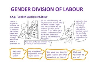 GENDER DIVISION OF LABOUR
 