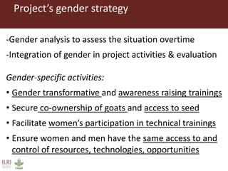 From gender analysis to transforming gender norms: Using empowerment pathways to enhance gender equity and food security in Tanzania