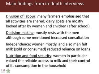 From gender analysis to transforming gender norms: Using empowerment pathways to enhance gender equity and food security in Tanzania