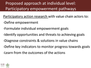 From gender analysis to transforming gender norms: Using empowerment pathways to enhance gender equity and food security in Tanzania