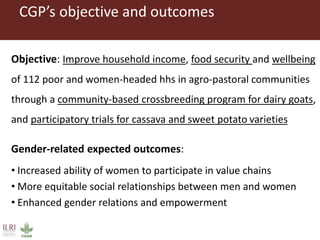 From gender analysis to transforming gender norms: Using empowerment pathways to enhance gender equity and food security in Tanzania