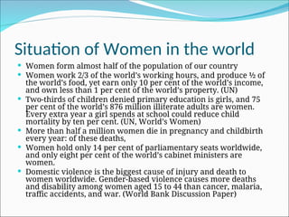 Gender and its impact on mainstreaming empowerment | PPT