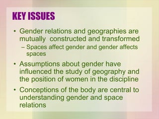 Gender Geography