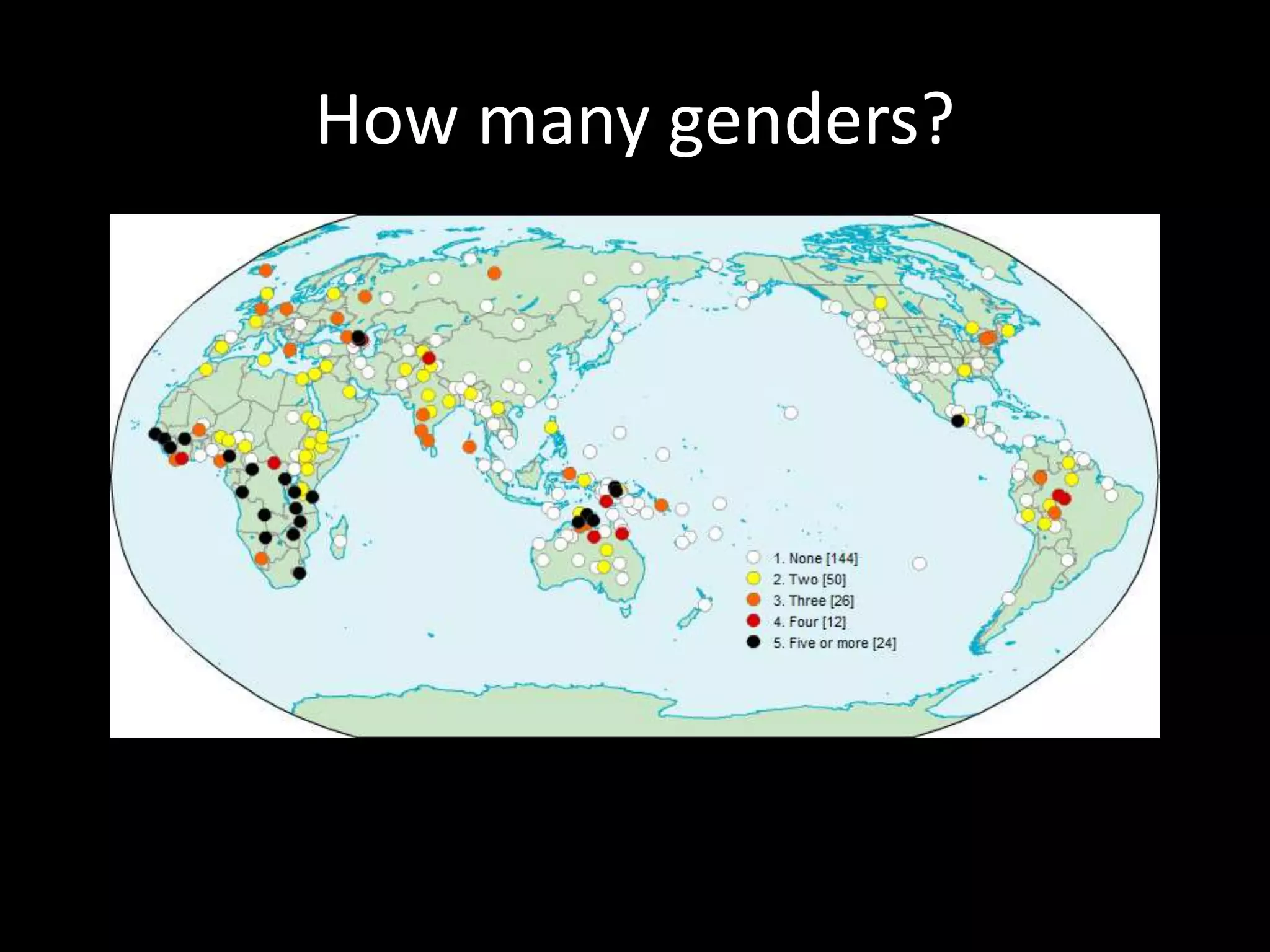 How many genders?
 