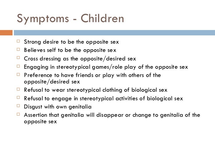 Gender identity disorder