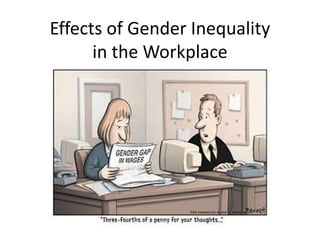 Effects of Gender Inequality
in the Workplace
 