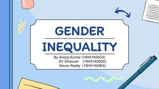 Gender inequality