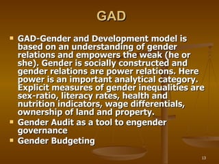 Gender inequality & development | PPT