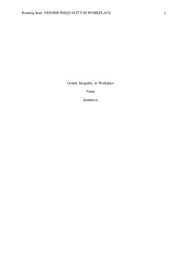research on gender inequality in the workplace The topic i would like to work on for my project is gender inequality in the workplace gender inequality nora nordic journal of feminist and gender research. research on gender inequality in the workplace The topic i would like to work on for my project is gender inequality in the workplace gender inequality nora nordic journal of feminist and gender research.