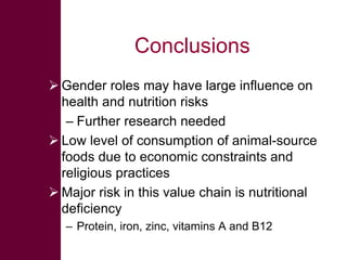 Safe Food, Fair Food: Summary of findings on gender-related issues within sheep   and goat value chains in Ethiopia