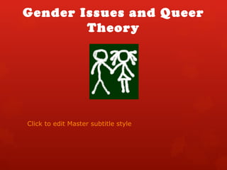 Gender Issues and Queer
        Theory




Click to edit Master subtitle style
 