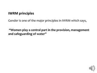 Gender and IWRM | PPT