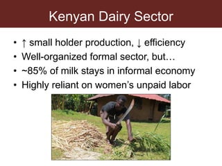Hawking against hegemony: Fighting patriarchy through informal milk market participation in central Kenya