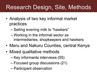 Hawking against hegemony: Fighting patriarchy through informal milk market participation in central Kenya