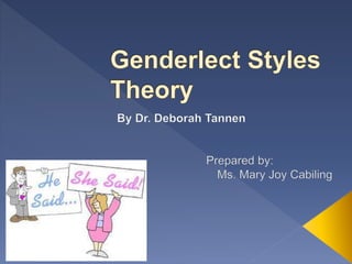 genderlect theory