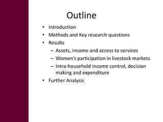 Gender and livestock value chains in Kenya and Tanzania