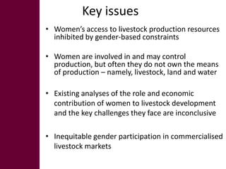 Gender and livestock value chains in Kenya and Tanzania