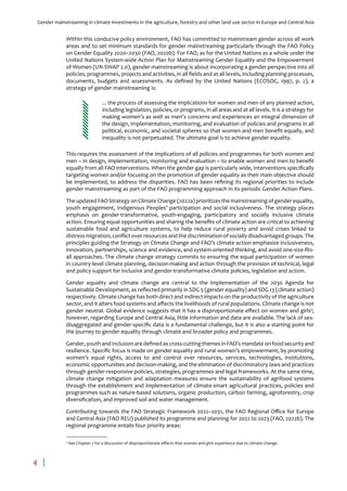 Gender Mainstreaming in Climate Investments for Agriculture and Land ...