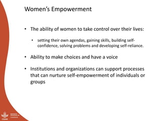 Module 2: Gender Strategy Development