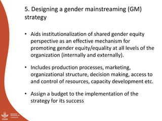 Module 2: Gender Strategy Development