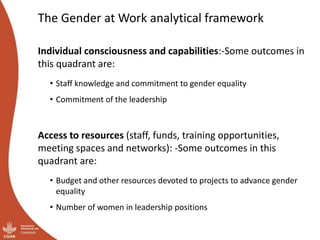 Module 3: Gender responsive organizations