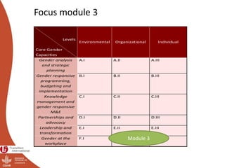 Module 3: Gender responsive organizations