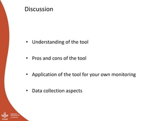 Module 4: Monitoring and documentation