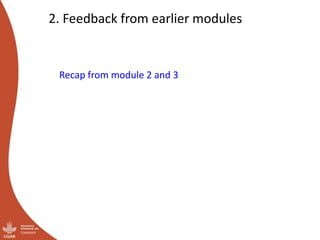 Module 4: Monitoring and documentation