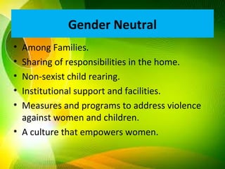 Gender neutral | PPT