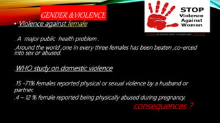 Gender issues in health | PPTX
