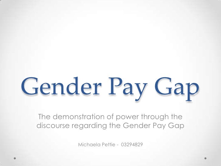 Gender pay gap presentation