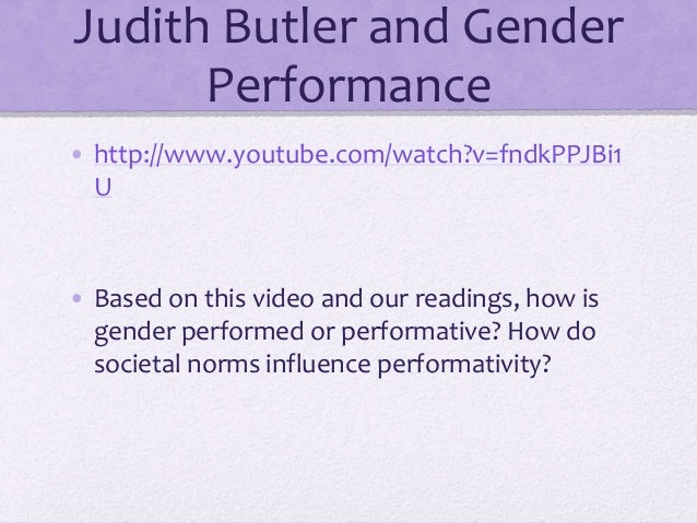 is gender performative Get an answer for 'in judith butler's essay, performative acts & gender constitution, it is difficult to understand how she is describing phenomenology please explain' and find homework help for other questions at enotes. is gender performative Get an answer for 'in judith butler's essay, performative acts & gender constitution, it is difficult to understand how she is describing phenomenology please explain' and find homework help for other questions at enotes.