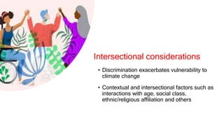 Gender Equality and Climate Change Adaptation: Why consider gender in ...