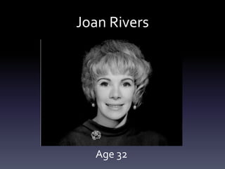 Joan Rivers
Age 32
 